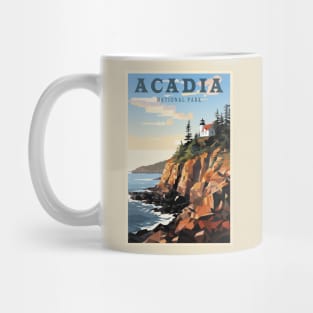 Acadia National Park Travel Poster Mug